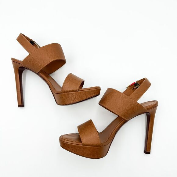 Louis Vuitton Horizon LV Leather Platform Sandal Cognac Size EU 41, US 11 - Picture 6 of 14